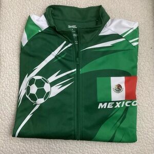 Fast Action Mexico Team Soccer Sports Jacket, Green, L, NWOT